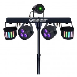 LIGHT4ME BELKA LED PAR DERBY LASER multiefekt świe